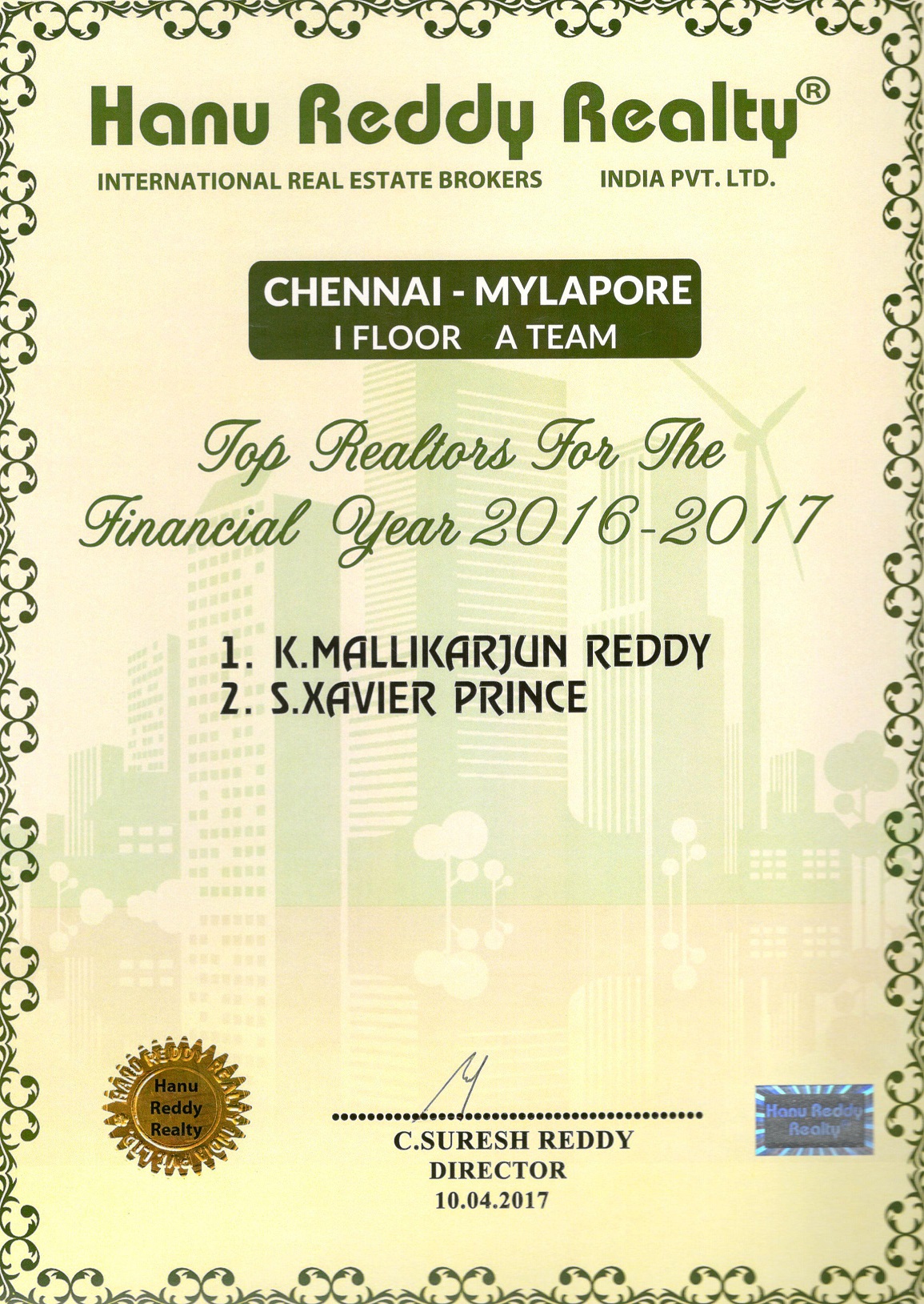 Certificates