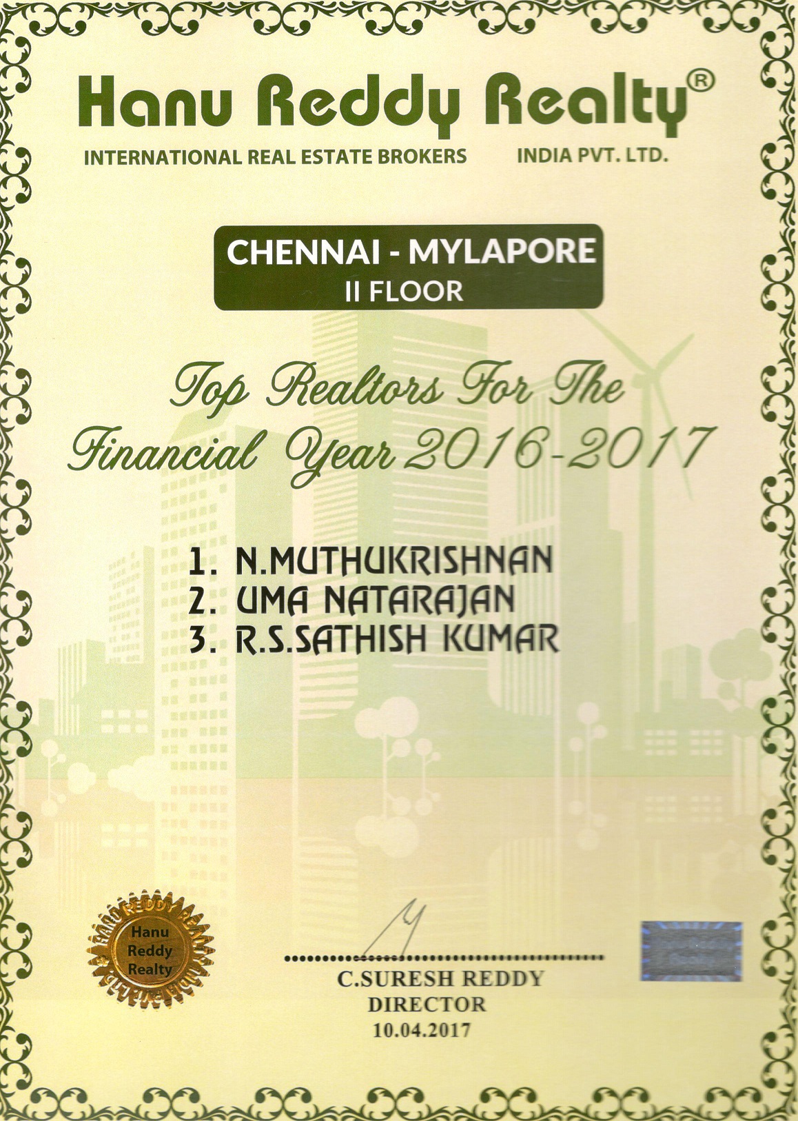 Certificates