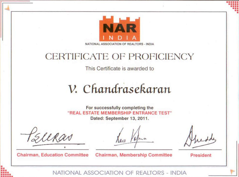 Certificates