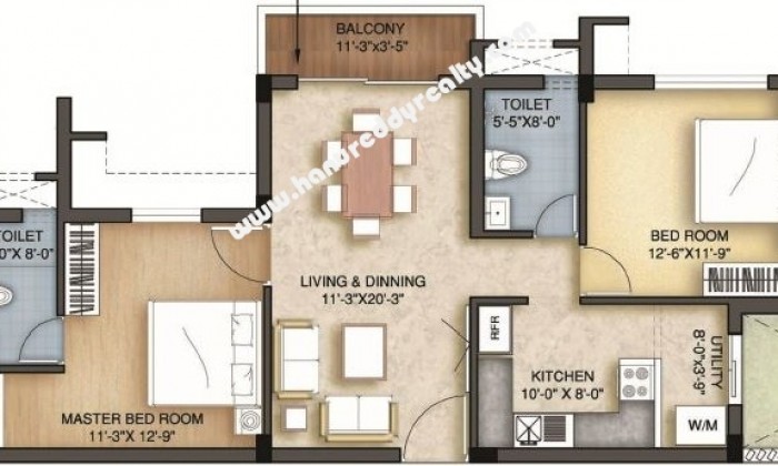 2 BHK Flat for Rent in Kandanchavadi