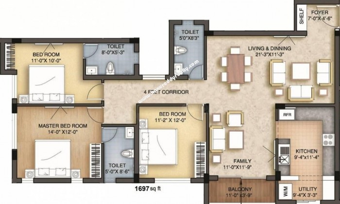 3 BHK Flat for Sale in Perungudi