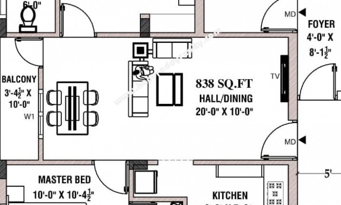 2 BHK Flat for Sale in Nanganallur