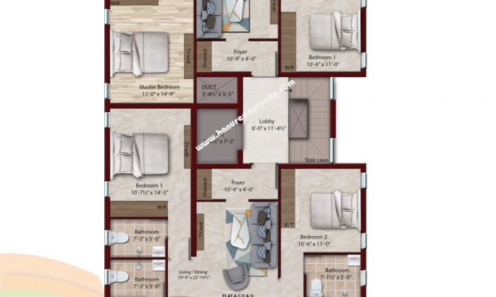  BHK Flat for Rent in KK Nagar