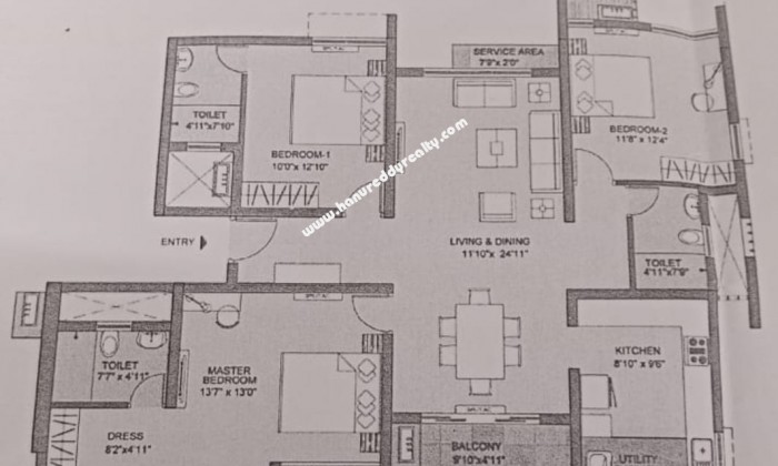 3 BHK Flat for Sale in Manapakkam