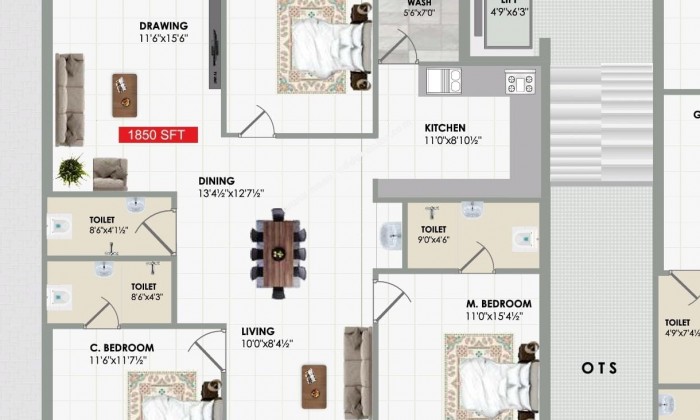3 BHK Flat for Sale in Kondapur