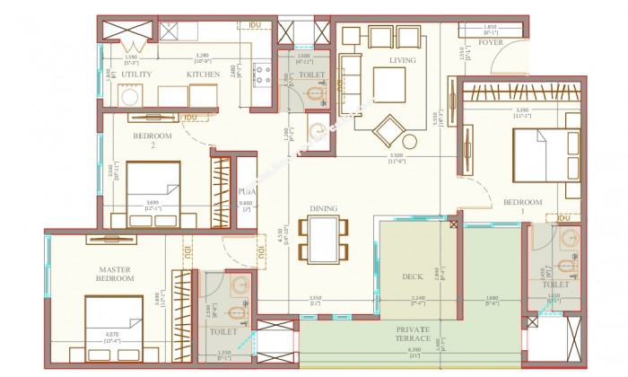 3 BHK Flat for Sale in Koyambedu