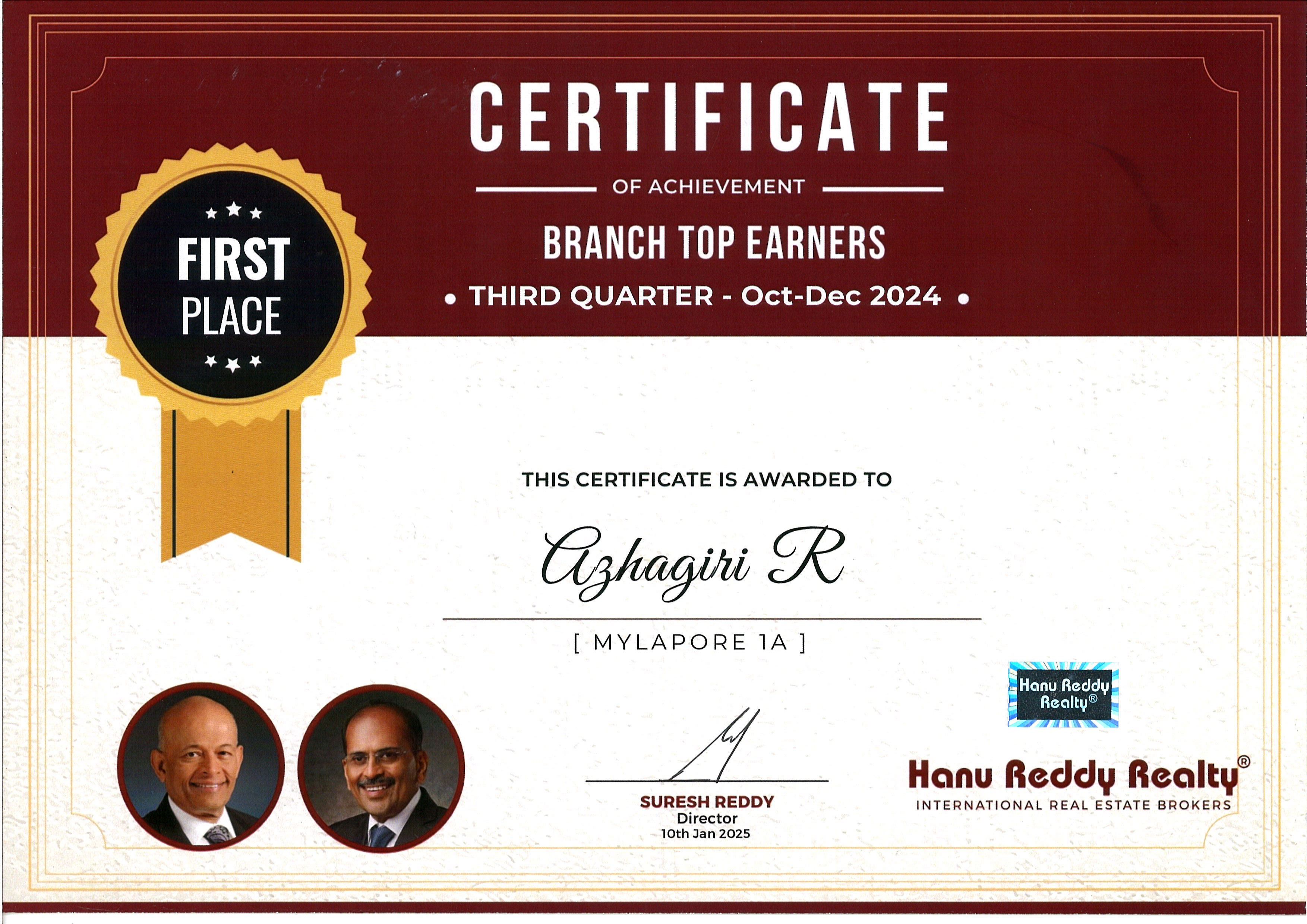 Certificates