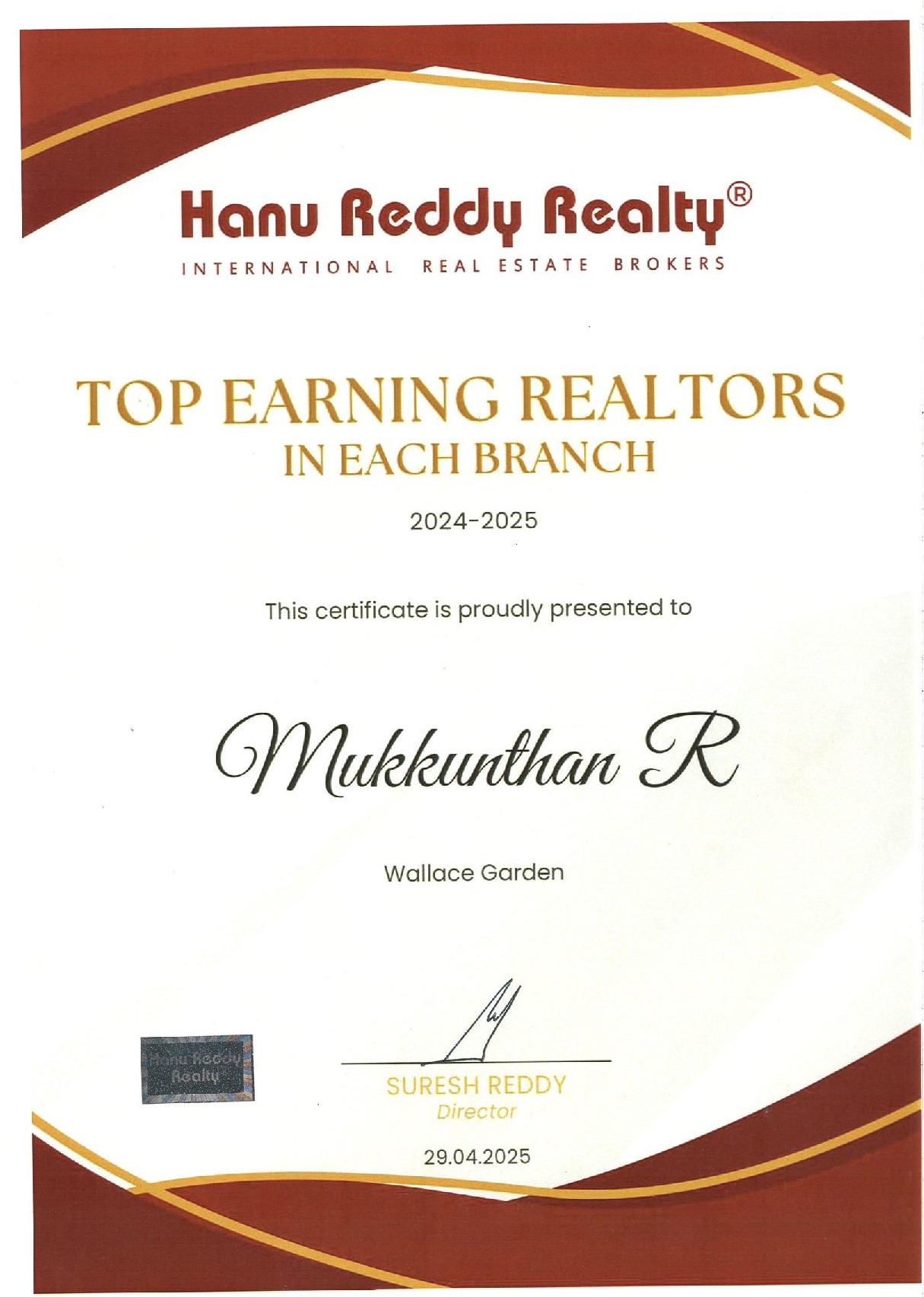Certificates