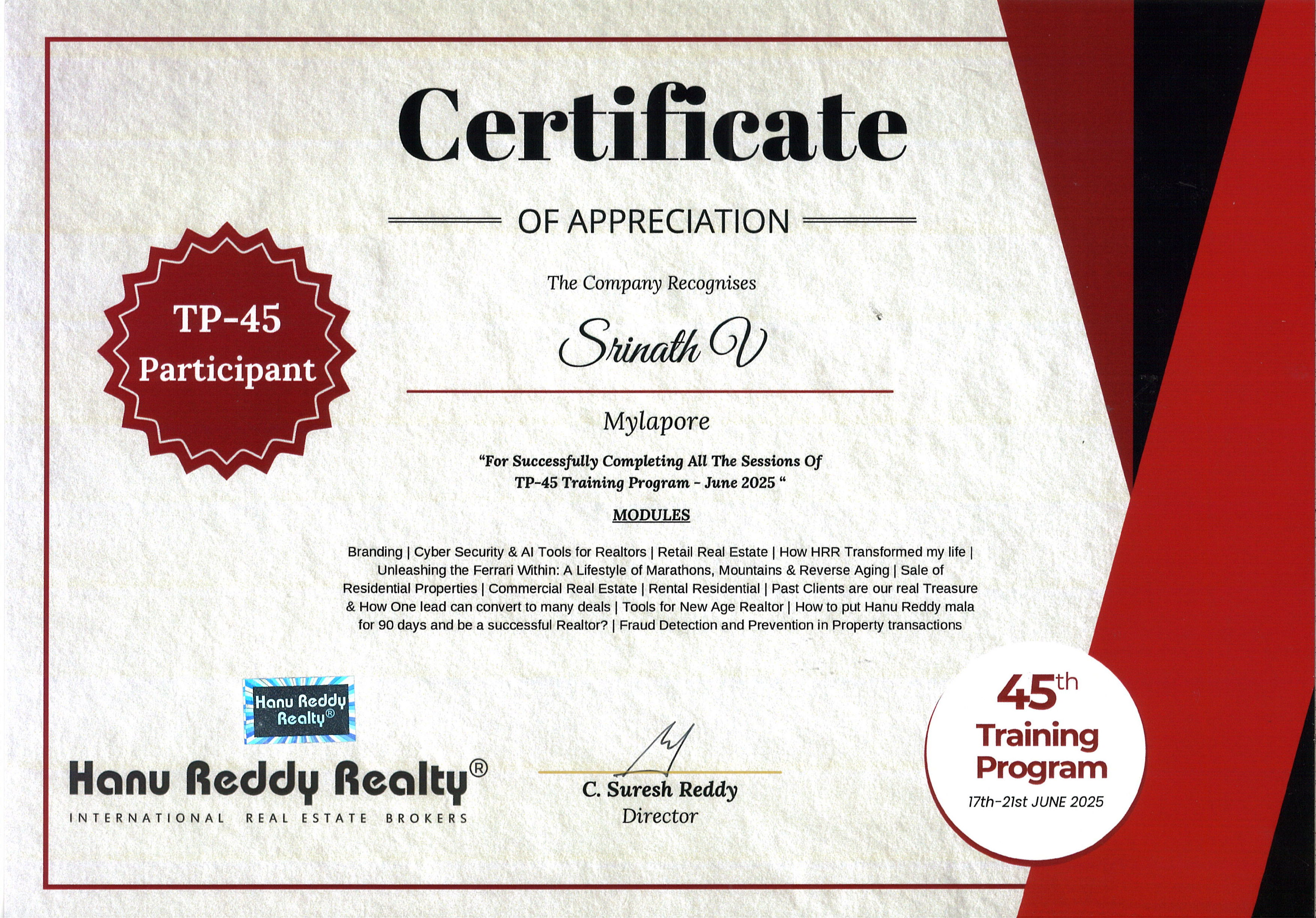 Certificates