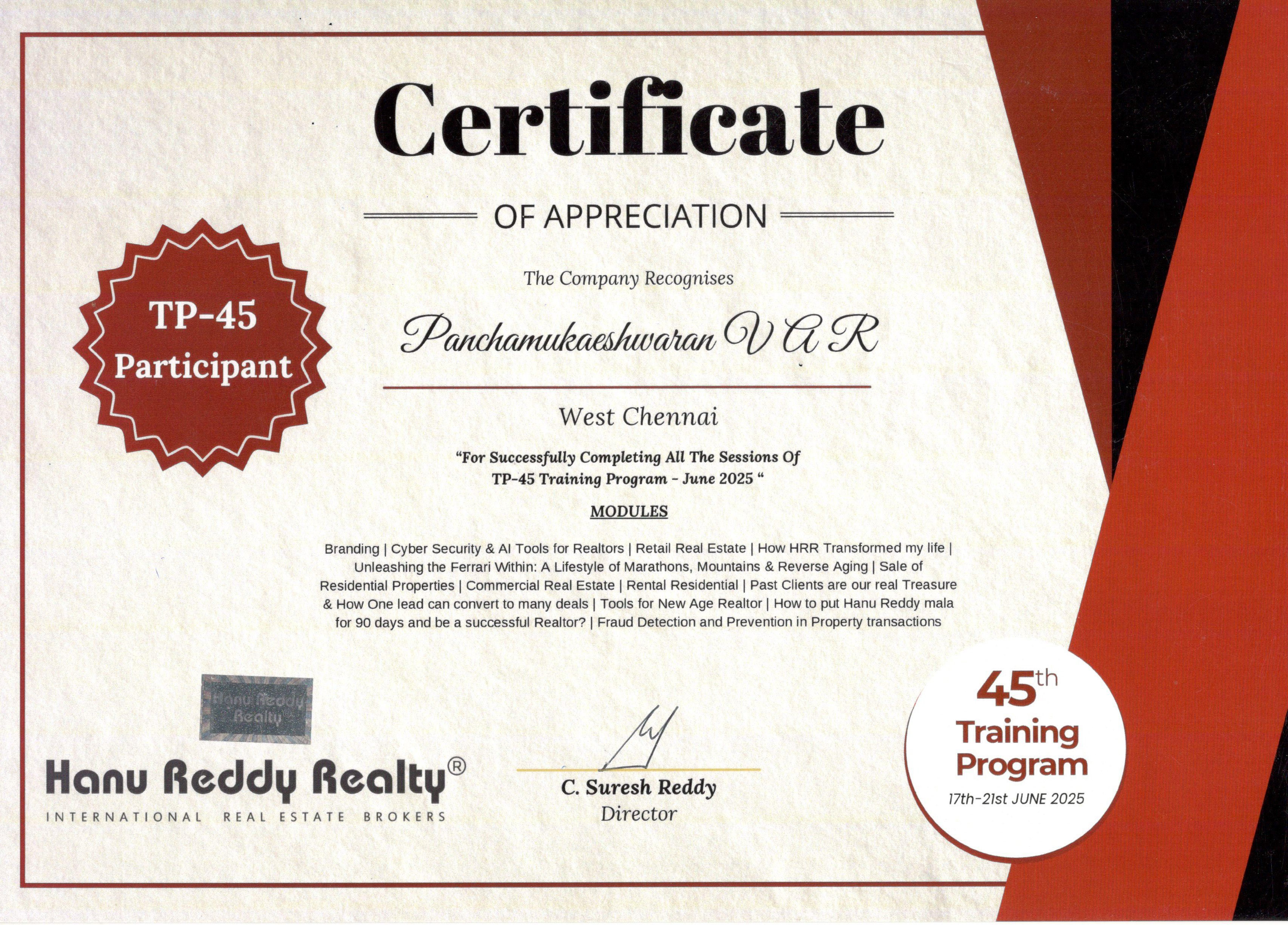 Certificates