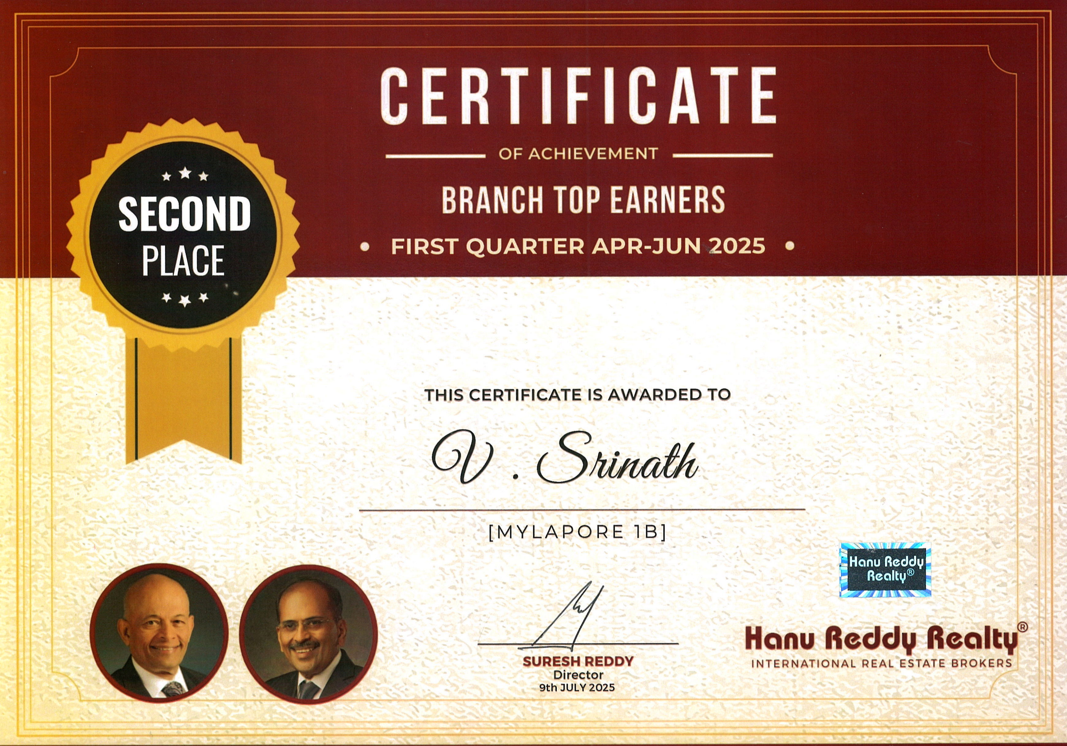 Certificates