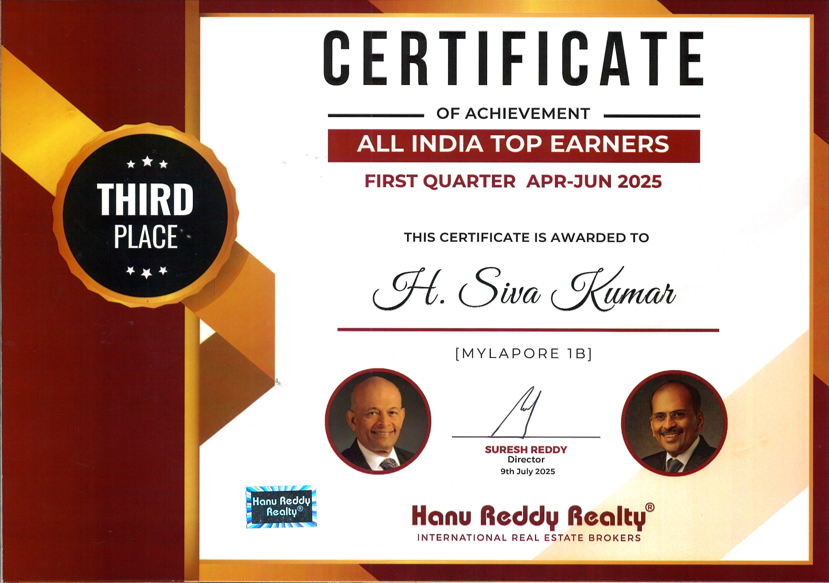 Certificates