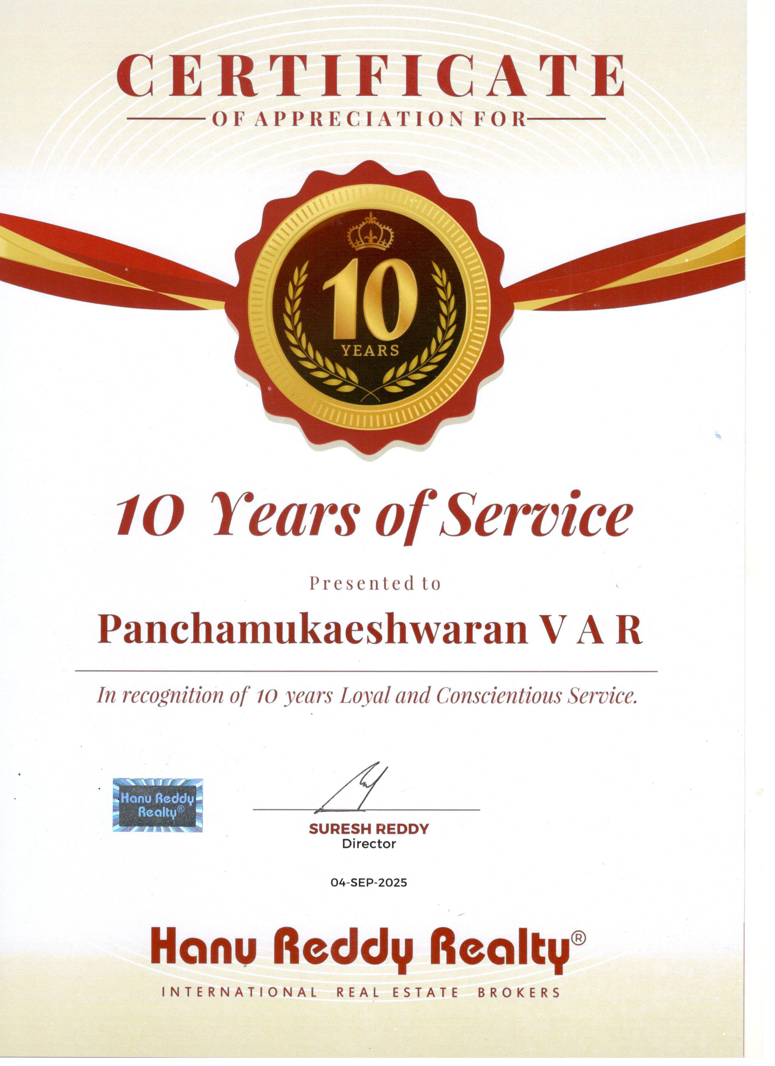 Certificates
