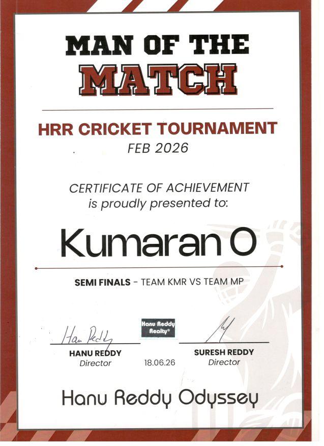 Certificates