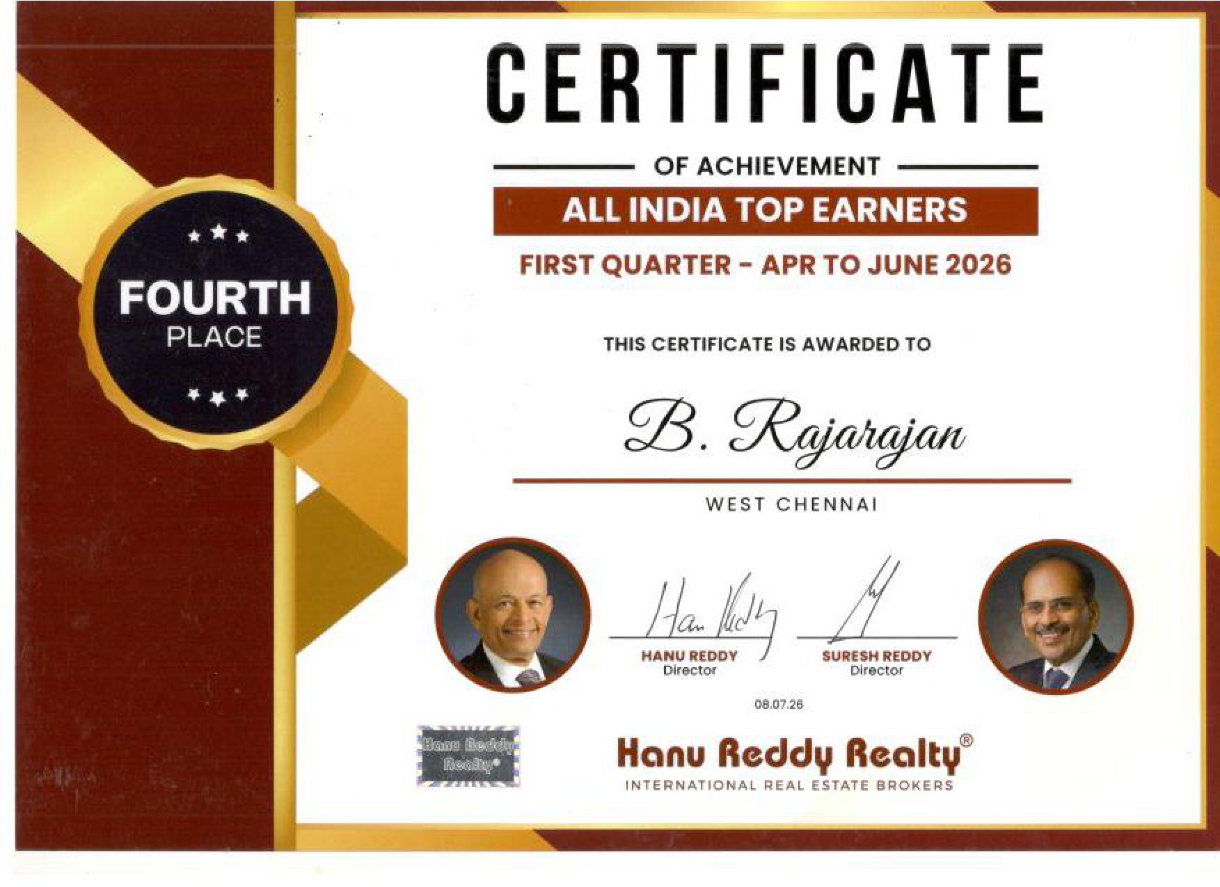 Certificates